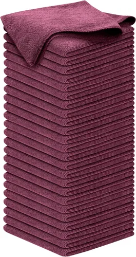 Miniatura 17 de USANOOKS Paño de limpieza de microfibra, 8 piezas de 12 x 11 pulgadas, alto rendimiento, 1200 lavados, toallas ultra absorbentes, tejido de suciedad