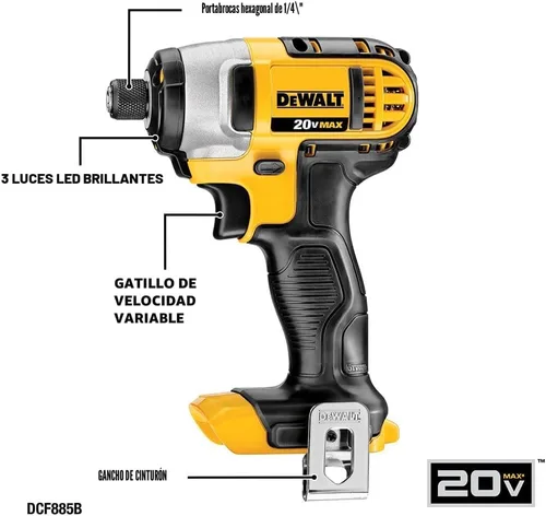 Miniatura 6 de DEWALT Tools Kit Combinado de 5 Herramientas Eléctricas, Taladro Inalámbrico Destornillador de Impacto Sierra Multiherramienta Oscilante con Batería