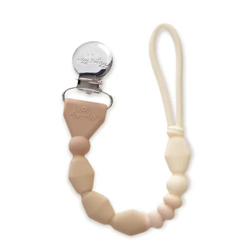 Miniatura 7 de Itzy Ritzy Clip para chupete de silicona; correa para chupete de silicona 100% de grado alimenticio con clip que mantiene los chupetes, mordedores