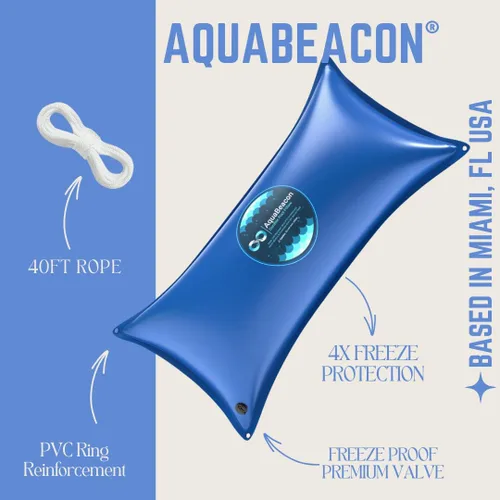 Miniatura 3 de Almohada de piscina de 4 x 8 pies, ultra gruesa y súper duradera, de alta calidad, para piscina sobre el suelo, invierno, 0.016 in de grosor