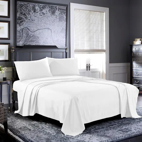 Miniatura 23 de Pure Bedding Sábanas – Juego de sábanas individuales [3 piezas, azul cielo] – Hotel Luxury 1800 microfibra cepillada – Suave y transpirable – Sábana