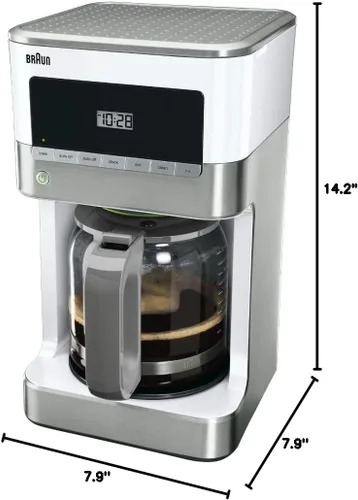 Miniatura 6 de Braun KF6050WH BrewSense - Cafetera de goteo, color blanco