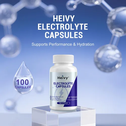 Miniatura 3 de Heivy Cápsulas de electrolitos, tabletas de sal de alto contenido de sodio (500 mg de sodio y 100 mg de potasio), pastillas de sal para macetas