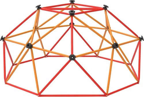 Miniatura 11 de Gardenature - Cúpula de escalada de 10 pies con hamaca, gimnasio de jungla al aire libre para niños, estructura de escalada geométrica con cúpula