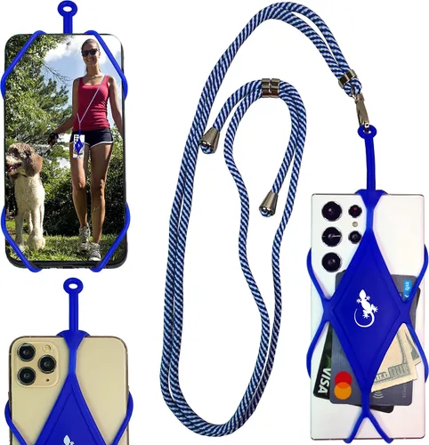 Miniatura 9 de Gecko Travel Tech Cordones de teléfono con cordón para teléfono celular para alrededor del cuello del cuello Lanyard Phone Crossbody Cuello Flame Xl