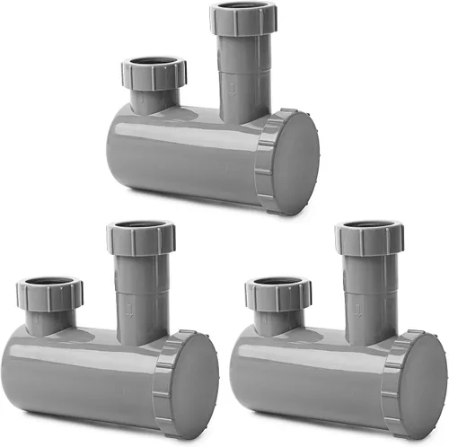 Miniatura 8 de MoyRetty Trampa universal para lavabo de champú y fregadero, se adapta a tubos de drenaje estándar de entrada y salida de 1-1/2 pulgadas