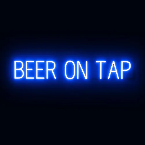 Miniatura 19 de SpellBrite Letrero de cerveza y vino Letrero de cerveza y vino neón, luz LED verde 22.0 x 15.0 pulgadas