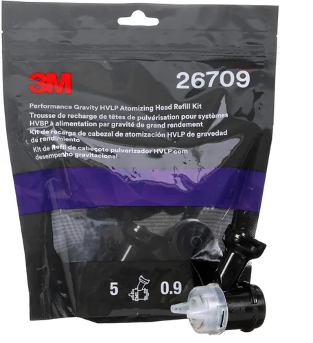 Miniatura 29 de 3M Performance Gravity HVLP Kit variado de cabezales atomizadores, 26730, tamaños 1.2, 1.3, 1.4, 1.6, 1.8, 2.0, para usar pistola pulverizadora