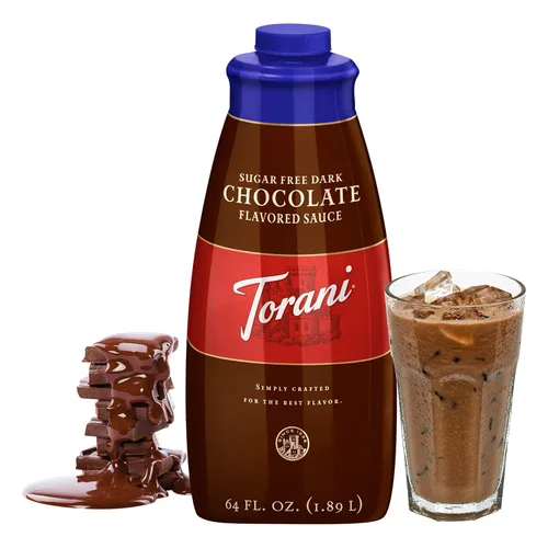 Miniatura 3 de Salsa de chocolate oscuro sin azúcar, 64 onzas.