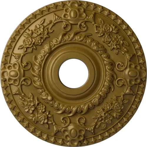 Miniatura 62 de Ekena Millwork CM18RORUS Medallón de techo de rosa, 18.0 in de diámetro exterior x 3.5 in de diámetro interior x 1.4 in de diámetro interior x 1.4