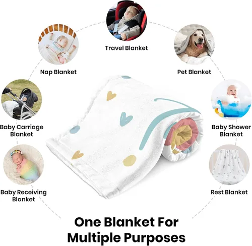 Miniatura 7 de Manta de Bebé Personalizada para Niños, Manta de Bebé Personalizada con Nombre Súper Suave Mantas con Nombre Personalizadas para Niños, Mantas