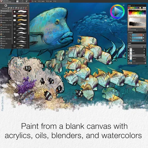 Miniatura 2 de Corel Painter Essentials 8 Software de pintura digital para principiantes Paquete exclusivo de pinceles de Amazon [Descarga de PC]