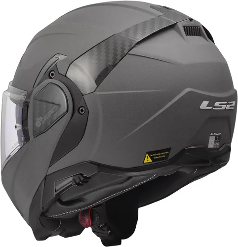Miniatura 4 de Cascos LS2 Advant II - Casco modular para motocicleta con protector solar (Gris hormigón mate - Talla L)