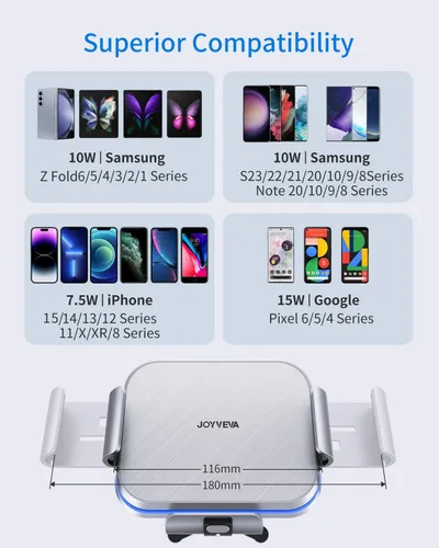 Miniatura 5 de Cargador inalámbrico de doble bobina para Galaxy Z Fold 6/5/mate xt, carga rápida, soporte de teléfono para Galaxy Z Fold 4/3, soporte para teléfono