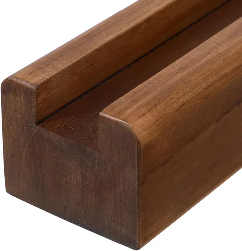 Miniatura 5 de Angoily Soporte de espejo de madera de longitud completa, soporte de espejo de piso, soporte de espejo de piso antideslizante, estante de exhibición