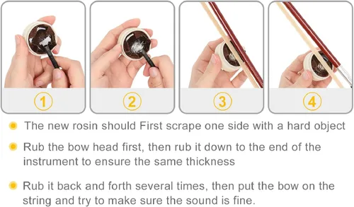 Miniatura 4 de Violín para principiantes de 1/2 para adultos, kit completo de violín de tamaño completo con estuche portátil, arco, colofonia, todos los accesorios
