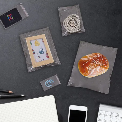 Miniatura 7 de Bolsas de celofán autosellantes autoadhesivas, 3 x 5 pulgadas, 240 bolsas de celofán resellables transparentes para embalaje de galletas, recuerdos