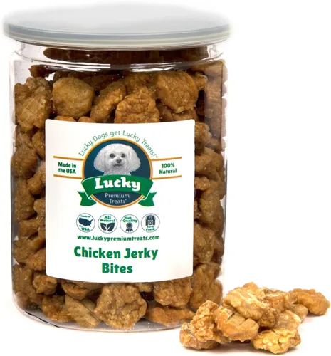 Miniatura 8 de Lucky Premium Treats Bocaditos de carne de res – Golosinas para perros pequeños, crujientes y deshidratados para aperitivos y recompensas