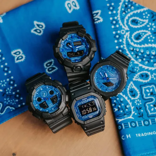 Miniatura 3 de G-Shock GA2100 Series Blue Paisley Negro - Digital