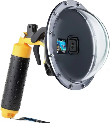 Miniatura 12 de SOONSUN Puerto domo para GoPro Hero 8 Negro, lente de domo subacuático de 147 pies con carcasa impermeable, agarre de mano flotante, gatillo