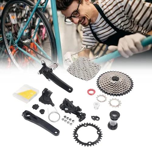 Miniatura 3 de Airshi Casete de velocidad de bicicleta, 11 a 40T Drop Gear Design 9 Speed Groupset para refit