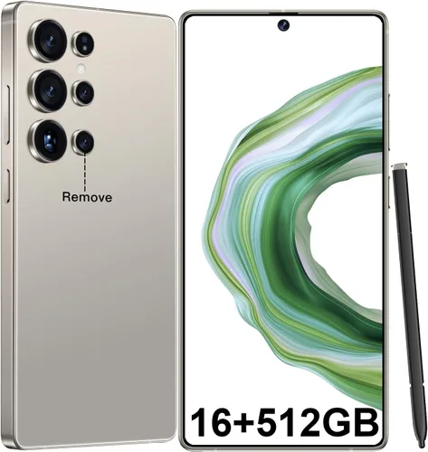 JQAKP I25 Ultra Smartphone 16+512GB | Android 14 | Snapdragon 8 Gen 3 | Cámara dual de 68MP+108MP | Batería de 7000mAh | Pantalla FHD+ de 6.99 Gris