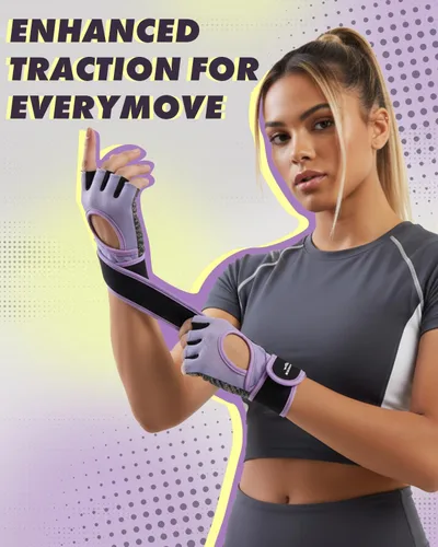 Miniatura 2 de Trideer Guantes de levantamiento de pesas para mujeres y hombres con soporte de muñeca, guantes de entrenamiento para mujer, protección completa