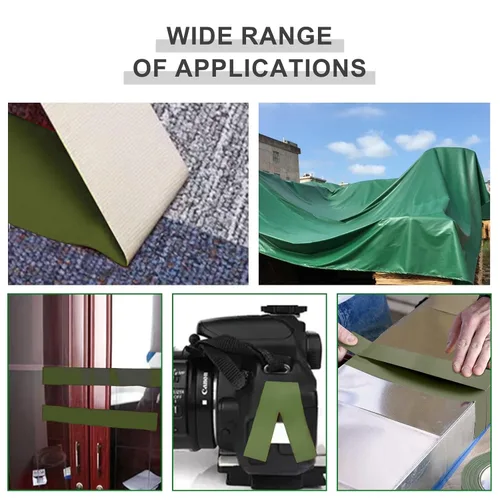 Miniatura 5 de WELSTIK Cinta adhesiva profesional de 3 unidades, 1.88 pulgadas x 30 yardas, cinta impermeable de color para reparaciones, bricolaje, manualidades