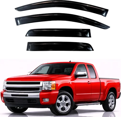 Miniatura 217 de KPY Visor de ventana compatible con Hyundai Tucson 2021-2025, 4 piezas de deflector de ventilación para ventana lateral, estilo Mugen, protector