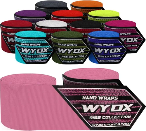 Miniatura 10 de WYOX Gel Boxing Hand Wraps for Men Women – Elasticated Padded Long Wrist Straps Cotton & Nylon Blend for Muay Thai MMA, Kickboxing, BJJ Combat