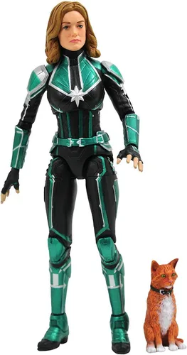 Miniatura 4 de Diamond Select Toys Marvel Select: Figura de acción de Captain Marvel (Starforce Uniforme)