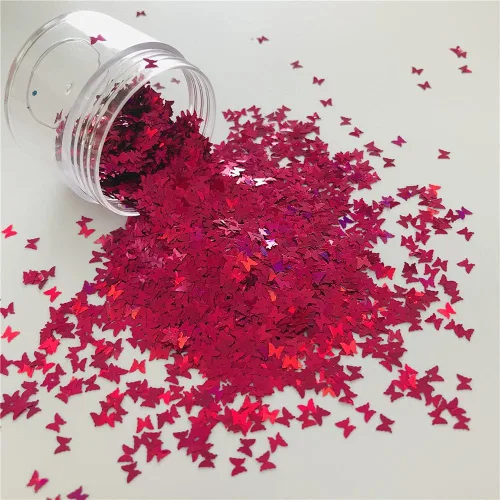 Miniatura 12 de PrettyG Paquete de 0.35 oz/paquete – Lentejuelas con purpurina en forma de mariposa de oro rosa – Festival Rave Belleza Maquillaje Cara Cuerpo Nail
