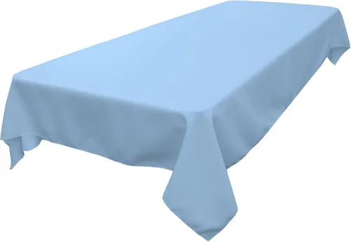 Miniatura 154 de LA Linen Mantel rectangular lavable de popelín de poliéster, resistente a las manchas y a las arrugas, cubierta de mesa 60x84, mantel de tela