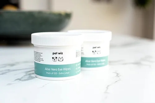 Miniatura 4 de pet wiz Toallitas de ojos de aloe vera para limpiar perros y gatos - Extra grandes