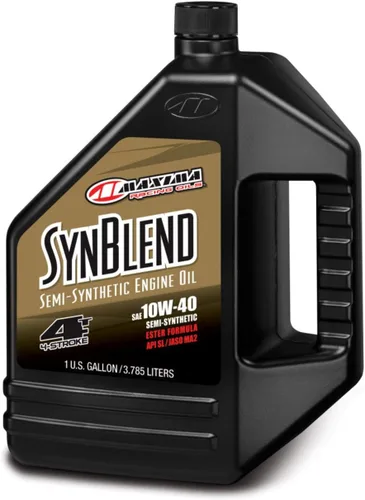 Miniatura 4 de Maxima Racing Oils 349128B-2PK Syn Blend4 10w40 Aceite Sintético Mezclado para Motor de Motocicleta Botella 1G, Paquete de 2
