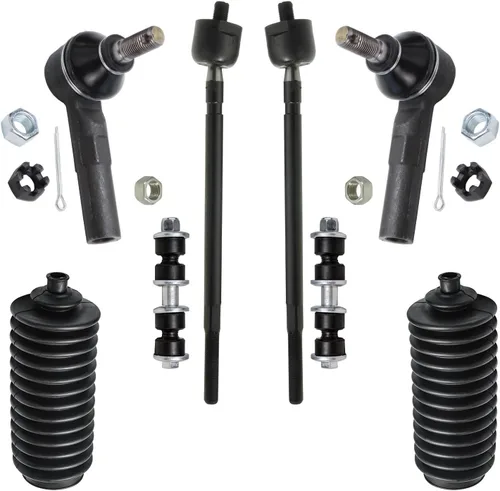 Miniatura 269 de Detroit Axle – Kit de suspensión delantera para Hyundai 2013-2018 Santa Fe 2 enlaces de barra de estabilizador 4 varillas de amarre interiores