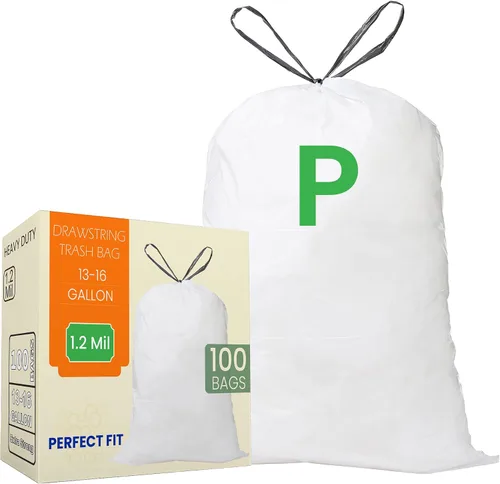 Miniatura 17 de Code H - Bolsas de basura resistentes con cordón de 8 a 9 galones compatibles con simplehuman Code H - Bolsas de basura de 8-9 galones