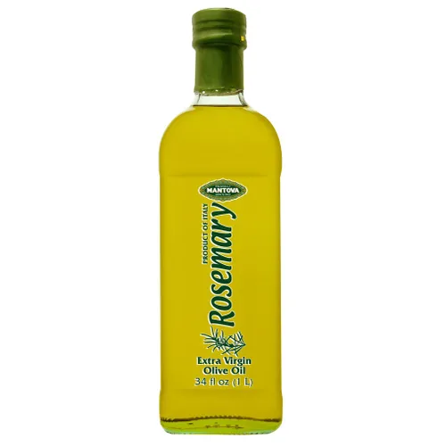 Mantova El aceite de oliva virgen extra de romero de 34 oz, está acentuado con romero fresco para un condimento aromático y versátil. Grand'Aroma