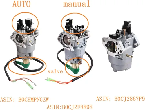 Miniatura 6 de GP5000 GP5500 GP6500 GP6500E GP7500E Carburador para 389cc 8125W Jingke Huayi Kinzo Ruixing 13HP 14HP 15HP 16HP 188F 190F Generador, para 0J58620157