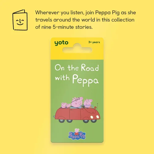 Miniatura 2 de YOTO Peppa Pig: On The Road with Peppa - Tarjeta de audio para niños para usar con reproductor y mini dispositivo de audio todo en 1, escucha
