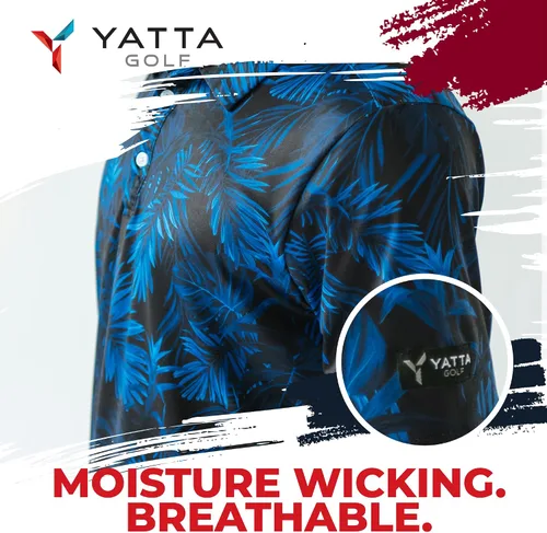 Miniatura 4 de YATTA GOLF - Camiseta polo de golf de alto rendimiento para hombre