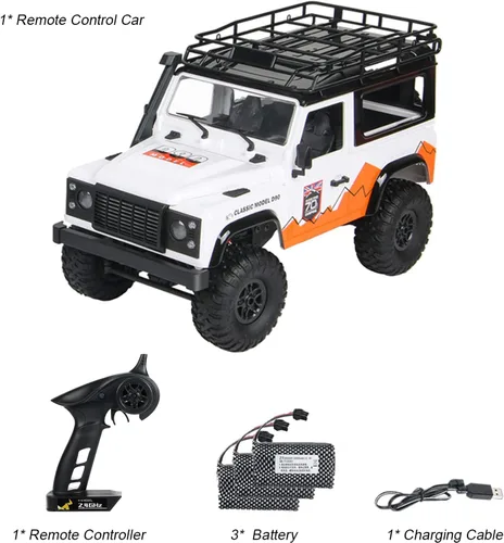 Miniatura 9 de GoolRC MN99 RC Rock Crawler, coche de control remoto a escala 1:12, camión RC todoterreno 4WD de 2.4 GHz, auto de escalada en todos los terrenos