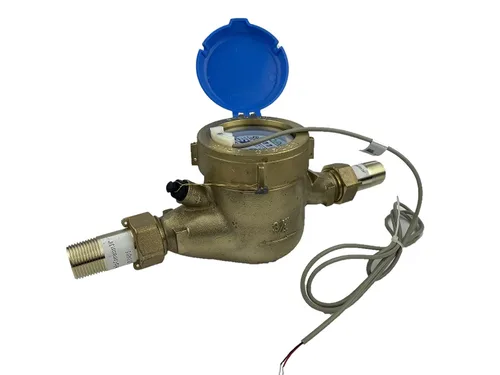 Miniatura 31 de DAE Medidor de agua caliente sin plomo MJ-75R NTEP, acoplamientos NPT de 3/4", salida de pulso, galón