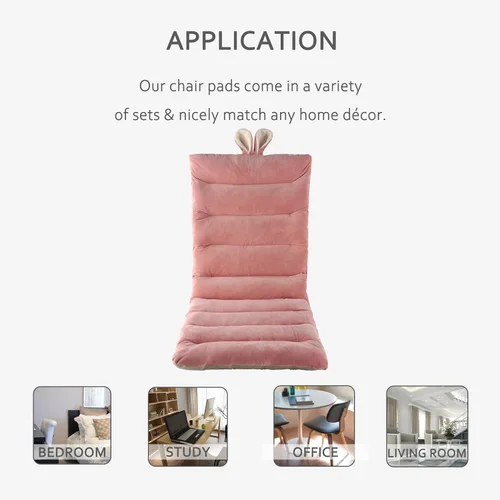 Miniatura 6 de ELFJOY Cojín para Silla de Oficina 100cm Cojín para Silla de Escritorio Cojín de Asiento con Soporte Lumbar Cojín para Silla de Descanso con Banda