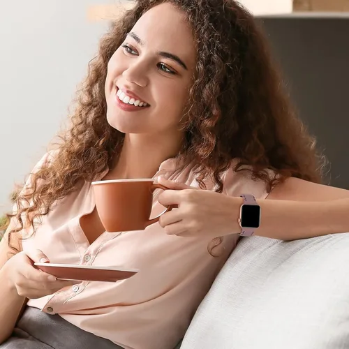 Miniatura 7 de Correas de silicona de encaje compatibles con Apple Watch Band 1.496 in 1.575 in 1.614 in 1.654 in 1.732 in 1.772 in 1.929 in, correa deportiva