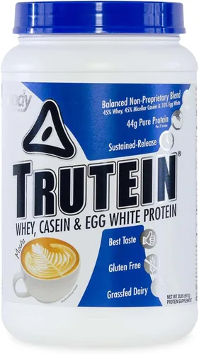 Miniatura 15 de Body Nutrition Trutein Polvo de Proteína Alto: 45% Suero, 45% Caseína, 10% Clara de Huevo, Sin Gluten, Bajo en Sodio, Polvo de Proteína de Suero