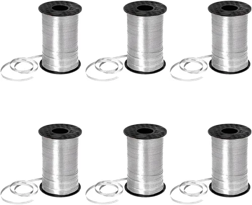 Miniatura 15 de PMU Tira de cinta rizadora negra de 500 yardas x 3/16 pulgadas para envolver regalos, decoración de cumpleaños, celebraciones, fiestas, accesorios