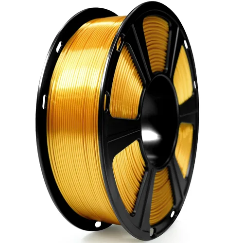 Miniatura 2 de GEEETECH Filamento PLA de color dorado sedoso de 0.069 libras, filamento de seda brillante para impresora 3D, carrete de 2.2 libras, precisión