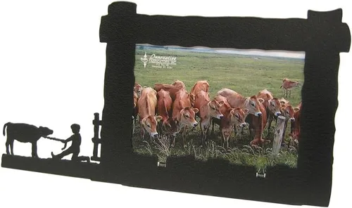 Miniatura 45 de Innovative Fabricators, Inc. American Steel Farm & Ranch - Marco de fotos, tractor de tracción en las cuatro ruedas, paisaje de 5 x 7, fabricado