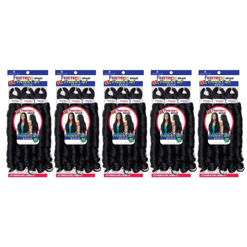 Miniatura 2 de FREETRESS BRAIDS 3 trenzas rizadas francesas de 22 pulgadas (paquete de 3, 1)
